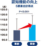 グラフ 認知機能の向上